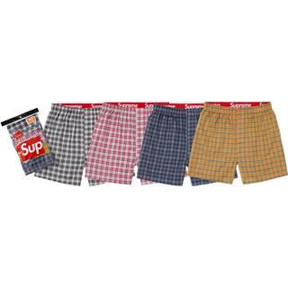 【FF SELECT】26FW SUPREME®/Hanes® Plaid Boxers (4 Pack) 內褲四件組