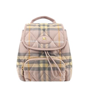 BURBERRY Horseshoe 翻蓋迷你後背包(粉色)｜100%原廠真品｜JS Maxx官方旗艦館