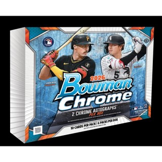 「已售完」：2026 Bowman Chrome Baseball Hobby box 保2張簽名
