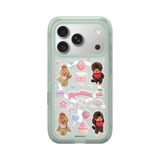 犀牛盾 適用iPhone AirX MagSafe相容 極致氣墊緩衝磁吸防摔手機殼∣Monchhichi/Y2K 貼紙簿