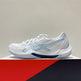 ASICS GEL-ROCKET 12 女生 藍白色 耐磨 緩震 運動 排球鞋 羽球鞋 1072A125-100