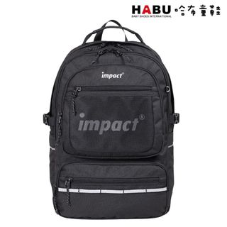 【IMPACT】怡寶 書包首選 K．STYLE 成長型 護脊書包 黑 IM00306BK｜哈布童鞋