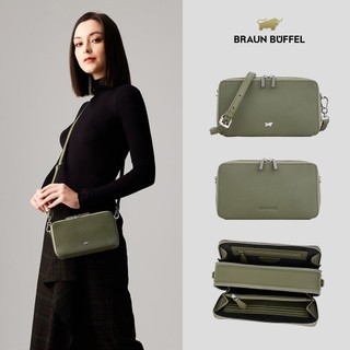 【BRAUN BUFFEL】依雅娜-A 斜背包-海藻綠(德國小金牛台灣總代理)/BF872-11-SP