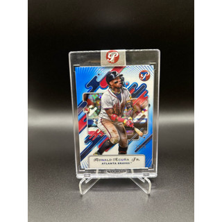2025 Topps Pristine Ronald Acuña Jr. Blue Refractor /75 球員卡