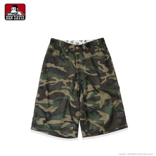 BEN DAVIS CAMO SHORTS 迷彩印花七分褲