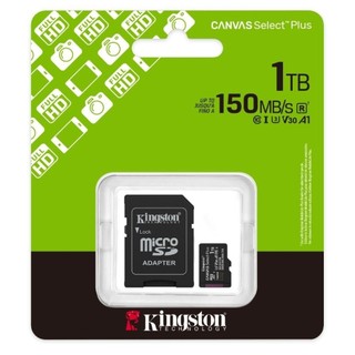 金士頓 KINGSTON SDCS3 1TB Canvas Select Plus 1TB V30 microSD記憶卡