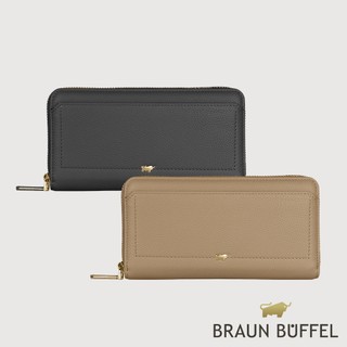 【BRAUN BUFFEL】珍妮絲 13卡拉練長夾-多色賣場(德國小金牛台灣總代理)/BF840-602