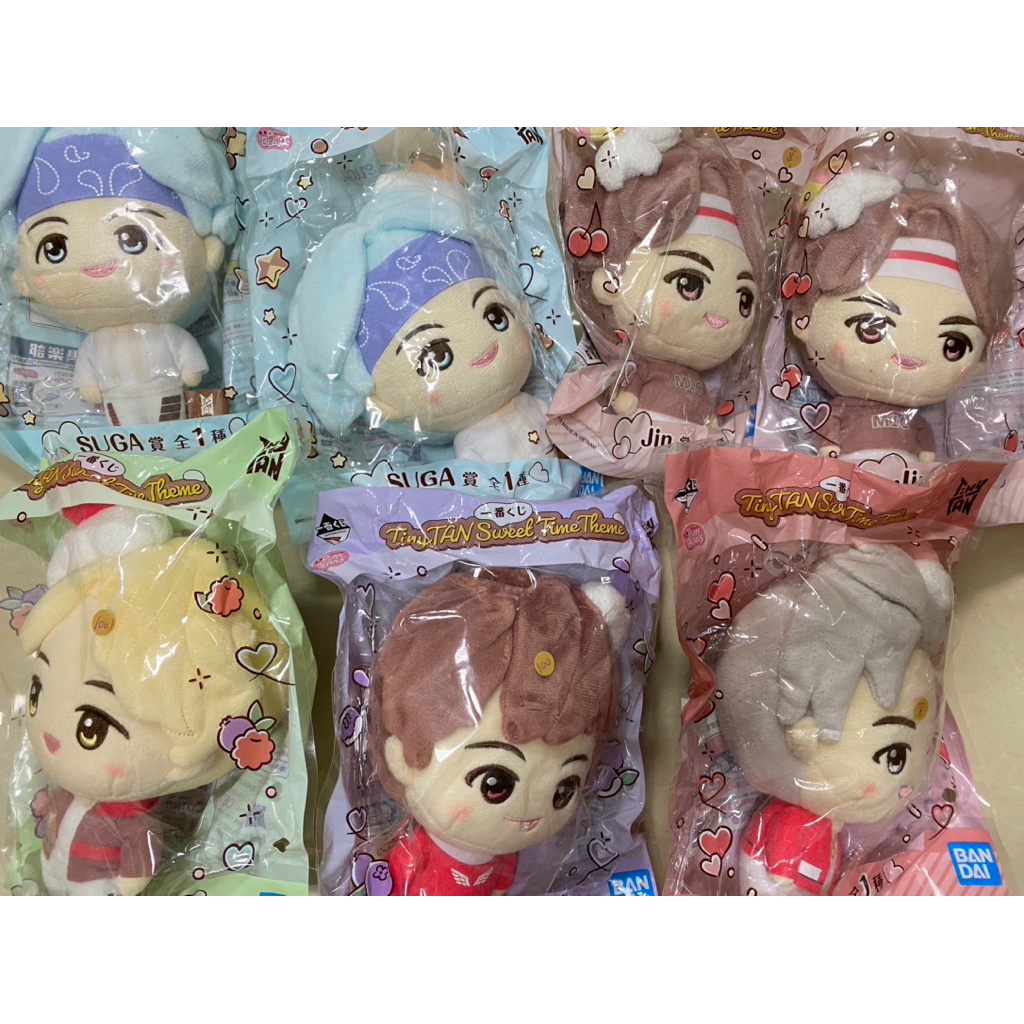 TinyTAN一番賞 玩偶 BTS 防彈少年團 娃娃 公仔 玩具 田柾國 RM JIN 金泰亨 V SUGA Jimin