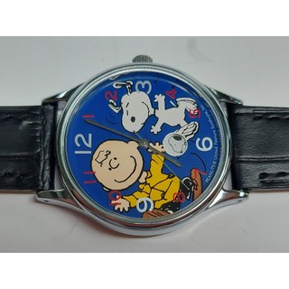 CITIZEN 星辰 Peanuts 50週年史努比紀念錶 32mm 石英腕錶 每日驚喜視窗 絕版收藏品 品項優良