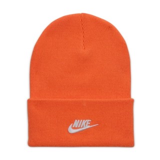 Nike 毛帽 PEAK BEANIE 毛帽 經典勾勾 男 女 保暖 出國 好穿搭 橘 HF0186803