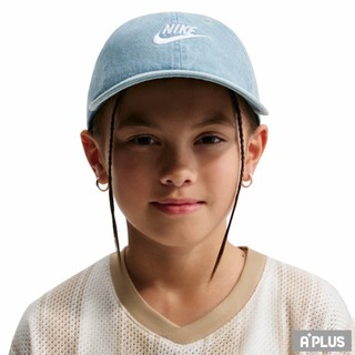 NIKE 帽子 童帽 K NK CLUB CAP US CB DENIM 運動帽 棒球帽 - IO8231429