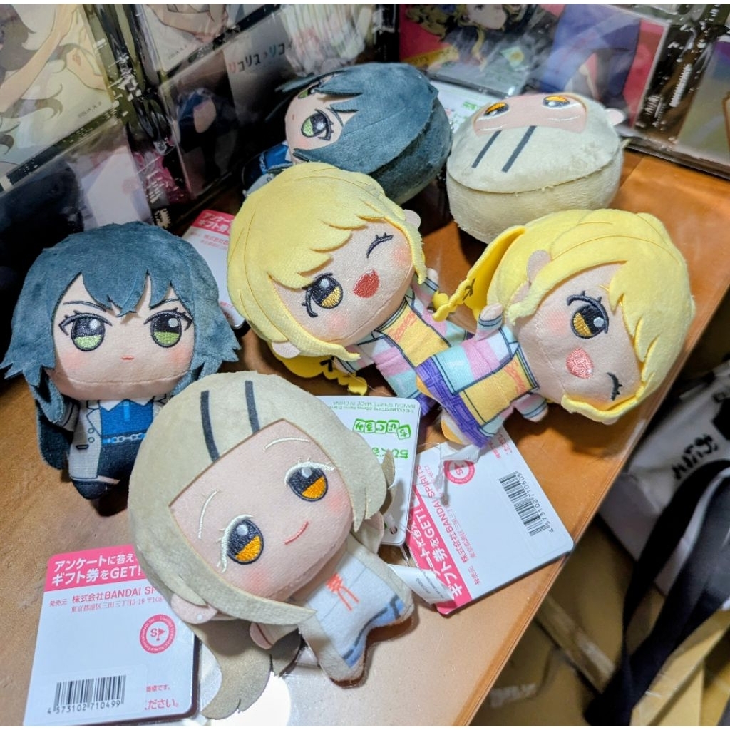 代理 景品 學園偶像大師 學園生活 第1彈 第3彈 小不點布偶 努努 娃娃 藤田言音 月村手毬 篠澤廣