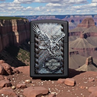 【寧寧精品】Zippo 原廠授權台中35年旗艦店 防風打火機 哈雷機車老鷹款 28485
