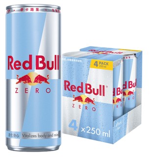 Red Bull 紅牛零卡能量飲料 250ml 4入組 官方直營店