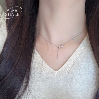 現貨✨925純銀項鍊 蝴蝶項鏈 百搭頸鍊 小眾項鍊 鎖骨鍊 可抽拉項鍊 情人節禮物VERA SILVER