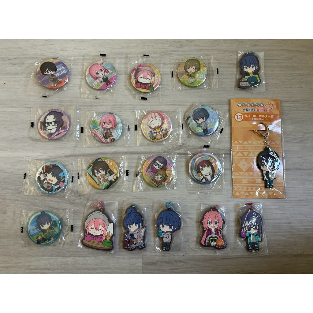 搖曳露營 yurucamp 徽章胸章吊飾扭蛋一番賞系列 此區滿百才出貨