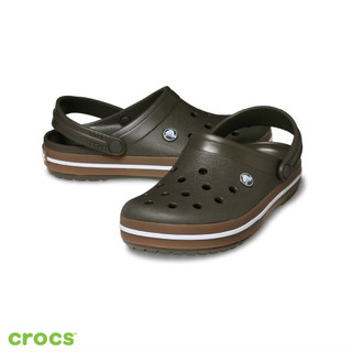 CROCS 卡駱馳 中性鞋 Crocband Gum Clog 卡駱班街頭克駱格 深可可色 212756-2ME