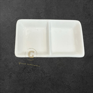 Great tableware《現貨供應》白瓷二格碟 兩格碟