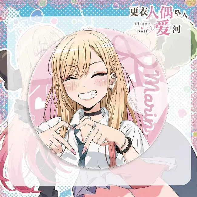 ⚡️J⚡️(現貨)戀上換裝娃娃 58mm 徽章 動漫周邊 更衣人偶墜入愛河 喜多川海夢 乾心壽 乾紗壽葉