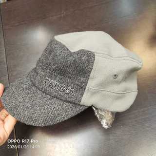 $499 *KANGOL 帽子 灰綠雙材質拼接 學院風 報童帽
