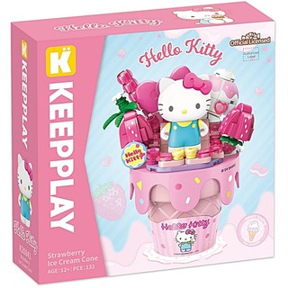 QMAN 三麗鷗 甜筒系列 Hello Kitty QM30901 QMAN Keepplay積木 UT