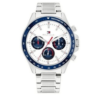 【Tommy Hilfiger】Clark 男士白色腕錶 1792238 44mm 現代鐘錶