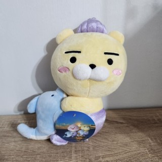 9成新 韓系 KAKAO Kakao Friends 獅子 RYAN 萊恩 人魚 造型 毛絨 玩偶 公仔 收藏