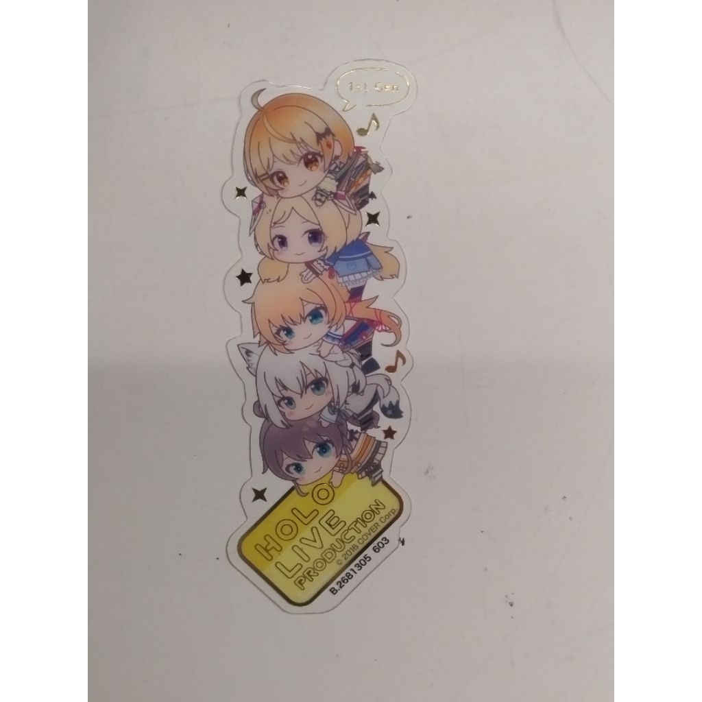 hololive 書籤 一期生成員 夜空梅露 亞綺·羅森塔爾 赤井心 白上吹雪 夏色祭