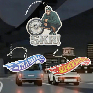 SEEKER WHEELS 芳香片 車用芳香片 復古汽車輪圈品牌 汽車芳香片
