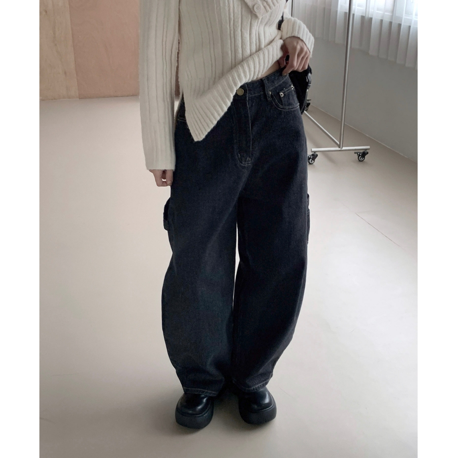 ISA_本期代表作 復古感美式條紋牛仔褲_61034