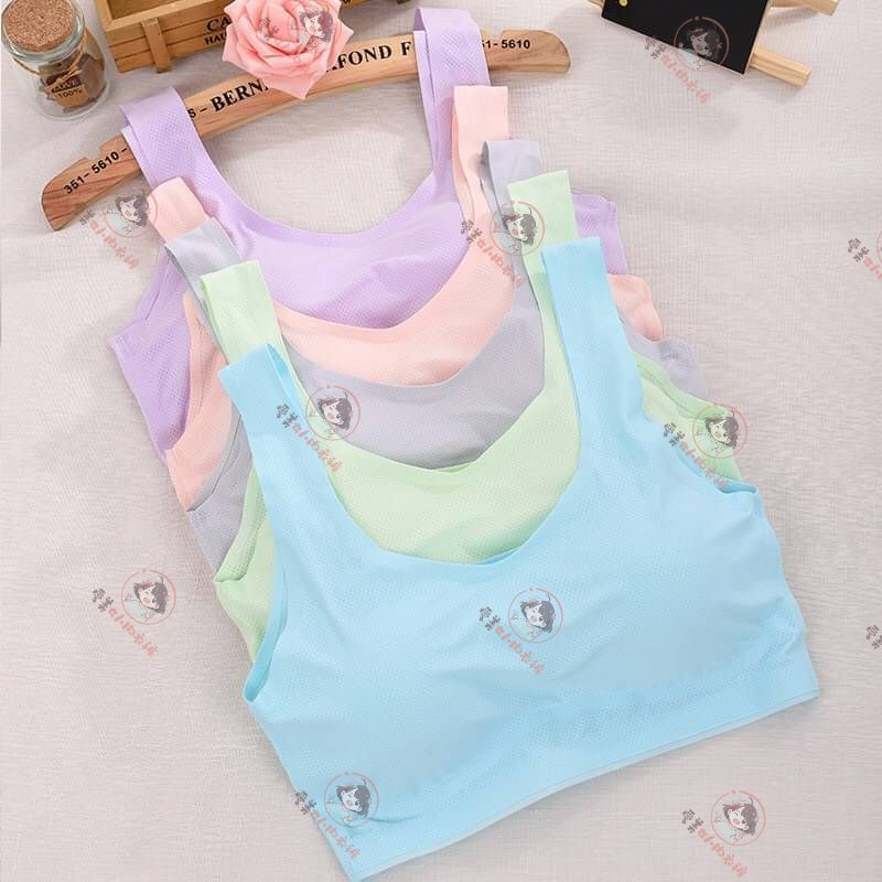 冰絲透氣運動內衣 零束縛無痕內衣透氣內衣無鋼圈內衣運動內衣洞洞內衣瑜珈內衣涼感無痕內衣涼感內衣無痕內衣學生內衣 8285