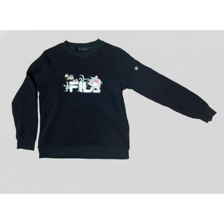 AURA | FILA | Floral Embroidered Logo Crewneck