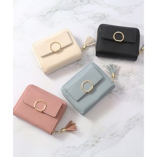 🎀ChienYa🎀日本正品代購～Rora_lanc Pomme金環流蘇對折短夾