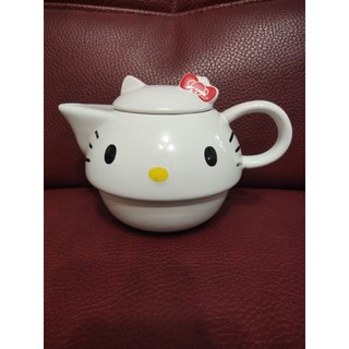 LINE FRIENDS & Hello Kitty 聯名造型 Hello Kitty頭型下午茶茶壺