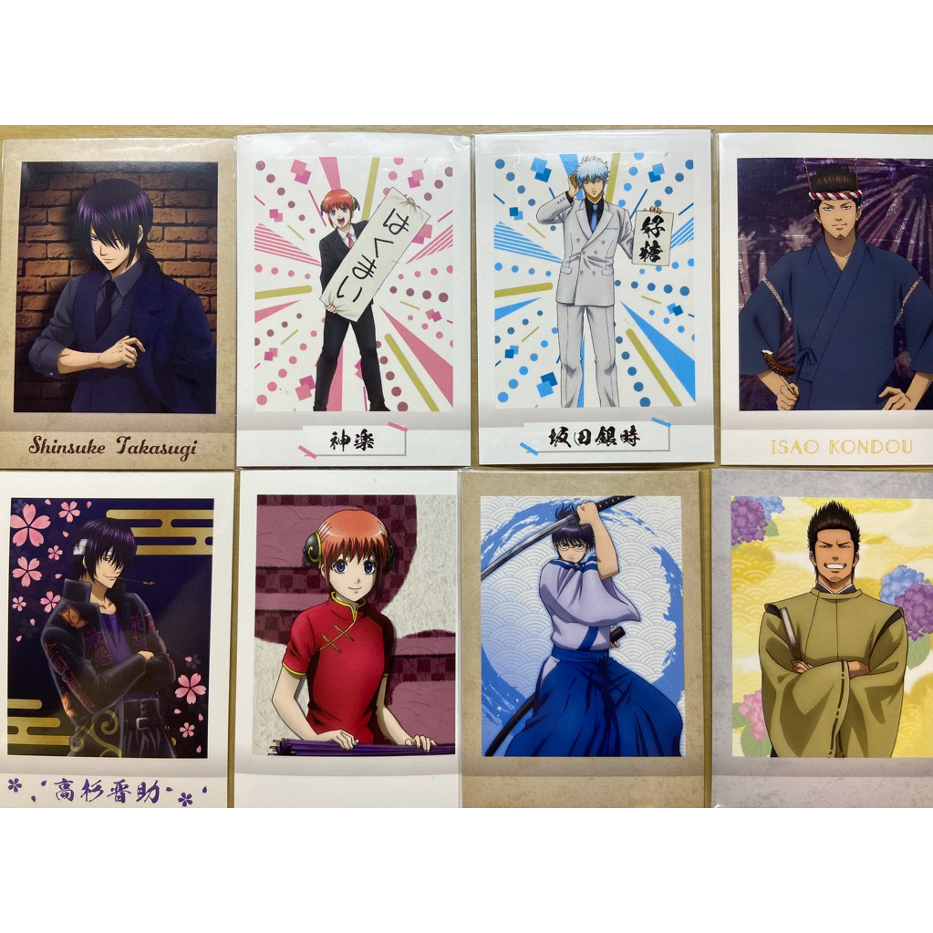銀魂 拍立得 高杉晉助 神樂 新八 坂田銀時 近藤 桂