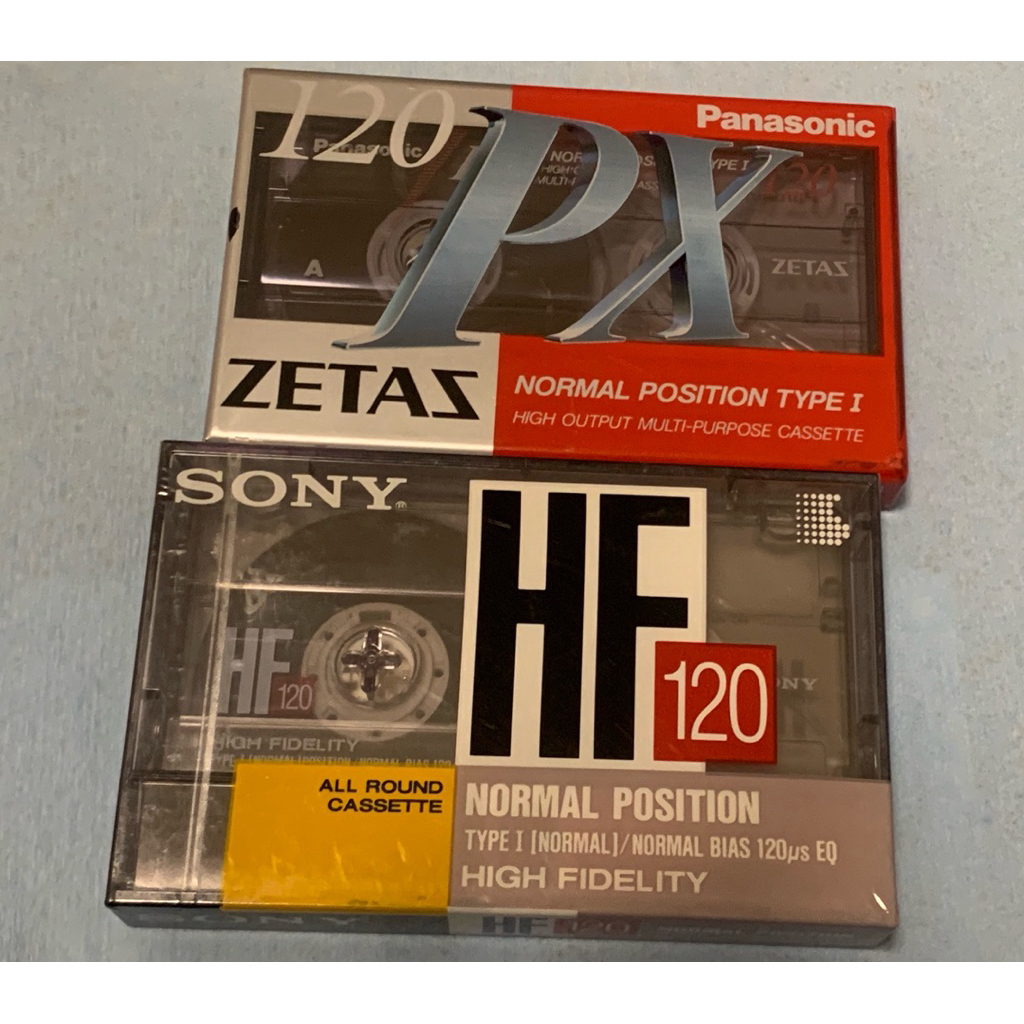 一共4捲120分全新未拆封TDK AE& Sony &1 Panasonic空白錄音帶