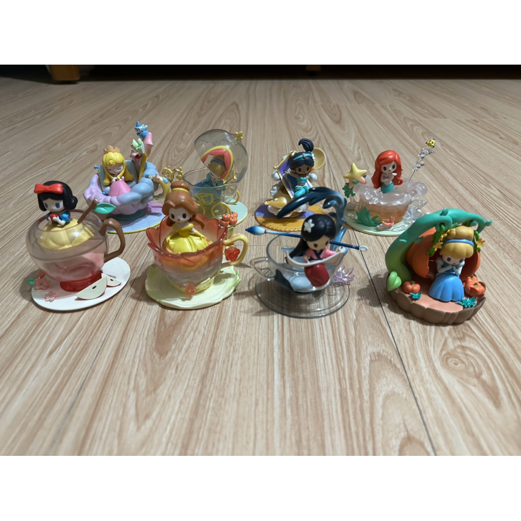 迪士尼公主 52toys 花漾鞦韆 茶杯甜心 盒玩 公仔 美人魚公主 愛麗兒 茉莉公主 仙蒂公主 睡美人 貝兒 白雪公主