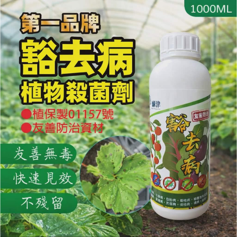 【大欣園藝】24h出貨 送噴水瓶 送量杯 豁去病無毒殺菌液 一公升 0.5公升  植物殺菌劑 園藝殺菌劑 種子 無毒