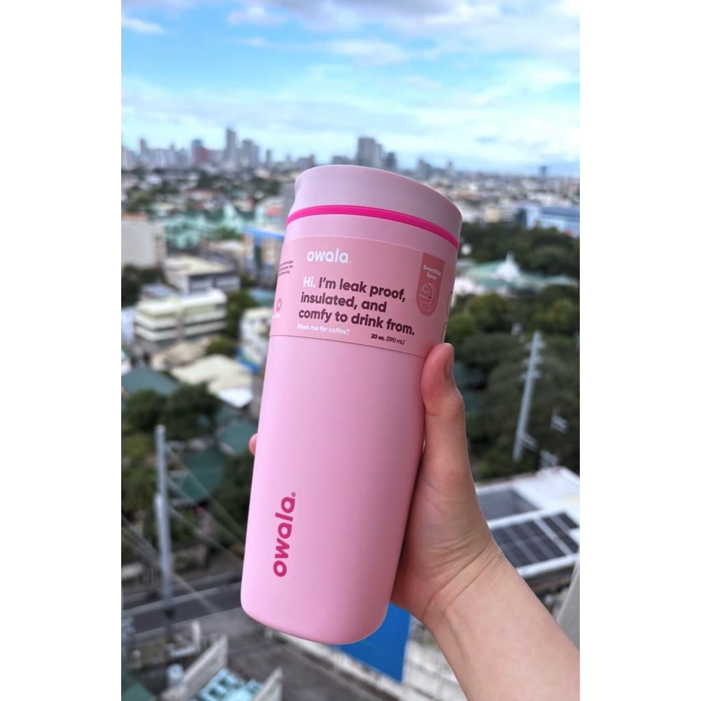 現貨 Owala🇺🇸SmoothSip Slider|不鏽鋼咖啡杯 600ml 20oz 隨行杯 ♻️可裝超商大杯咖啡