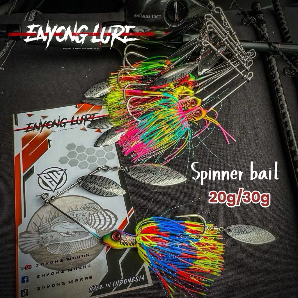魚虎 Spinner bait 「打魚球爸媽超粗骨款」 【魚虎史賓 絕頂亮片尾】 史賓納貝 泰國雷蛙 魚虎假餌 熱狗鉛筆