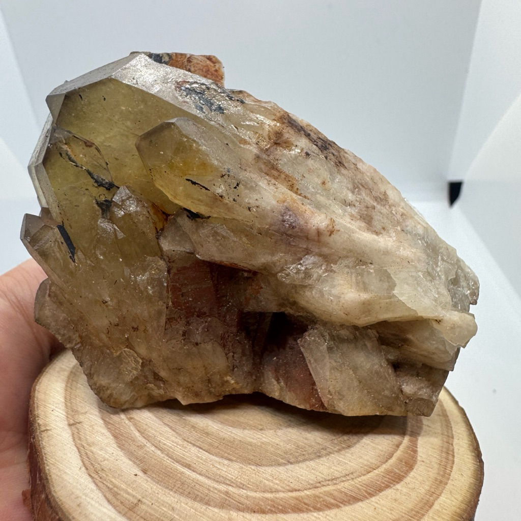 C437天然黃水晶 原礦 辦公室小物 招財好物