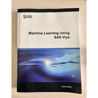 機器學習書籍 Machine Learning Using SAS Viya Course Notes 二手新