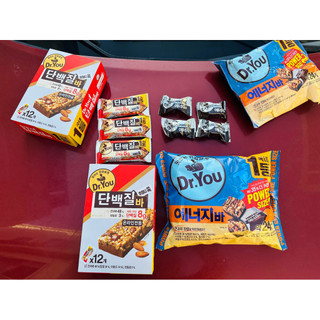 我最便宜 韓國🇰🇷Dr.You 低卡 巧克力 能量棒 穀物棒 蛋白棒 巧克力堅果能量棒 健身能量棒337g蛋白能量棒