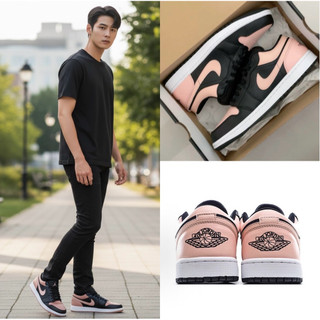 BENSON HOUSE Jordan Air Jordan 1 low ”crimson tint“黑粉腳趾