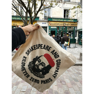 Beyond Totes 限量｜法國帶回 莎士比亞書店 Shakespeare／人頭 人像／帆布包／帆布袋／書袋／