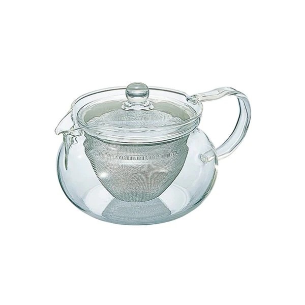 《HARIO》茶茶急須丸形茶壺 450ml 700ml 耐熱玻璃茶壺 不鏽鋼濾網 CHJMN-45T CHJMN-70T