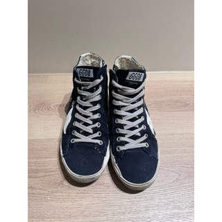 八成新 Golden Goose 黑色麂皮高幫小髒鞋 35碼