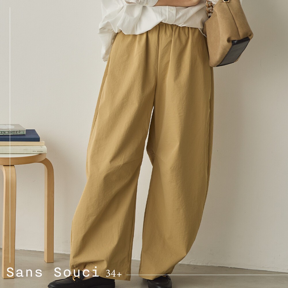 [現貨] 日本Sans Souci 34+ 防水抗皺彈性修身褲