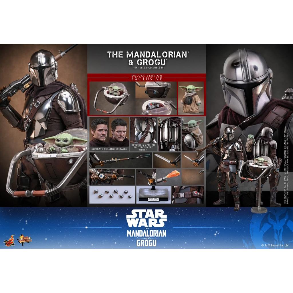 阿頑宅一起 預購 HOTTOYS MMS872 曼達洛人與古古 曼達洛人 古古 豪華版 Star Wars Grogu