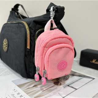 公司貨附發票Kipling 珊瑚粉後背造型零錢包掛件MINI SEOUL KPKI74992401
